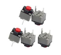 Yeselino 5PCS Kailh Mute Button 6x6x7.3mm Square Silent Switch Mouse Micro Switch Repair Parts Replace Rectangle