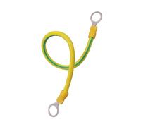 Yeselino Yellow Green Grounding Wire With O-Rings Terminals Solar Photovoltaic Panel Ground Wiring Connection Hole Size 9mm Earth Cable