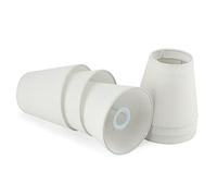 YESEPNNMBW 6 Piece Set of Candle Lamp Shade Chandelier Wall Lamp Chandelier Linen Ceiling Lamp Clipped On The Chandelier Shade Lampshade(6pcs E14 Screw Type)