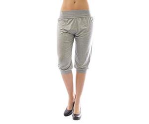 YESET Harem Harems Aladdin Pump Hose Capri 3/4 High Waist Leggings Baggy Summer - Grey Light, XL