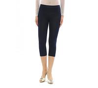 YESET Women's Capri 3/4 Leggings Cotton Pants Underwear High Waist - Dark Blue, S