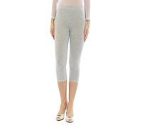 YESET Women's Capri 3/4 Leggings Cotton Pants Underwear High Waist - Grey Light, S