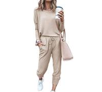 Yesgirl Women's Dungarees Vintage Printed Loose Casual Baggy Sleeveless Overall Long Jumpsuit Playsuit Trousers Pants Dungarees Khaki 18