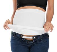 Yeshape Belly Bands for Pregnant Women Maternity Band for Pants Postpartum Belly Band Pregnancy Band for Jeans, White, 3