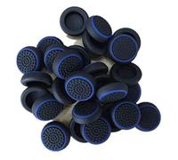 Yeshi 4Pcs Silicone Stick Grip Cap Controller Thumb Stick Grip Joystick Cap for PS3 Xbox One 360 Black Blue Hoop