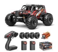 YESHIN 1:14 Fast RC Car for Adults, Max 40+ mph Off-Road Truck, 4WD Waterproof, 6 Lightning Modes, High Speed Remote Control, All Terrain Truggy, Red