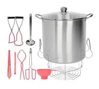 yeshine 21.5 Quart Canning Pot with Rack and Lid, Large Water Bath Canning Pot Set with Full Canning Tools Set, Stainless Steel Canner Supplies Starter Kit for Beginners for Home, Kitchen (Pink)