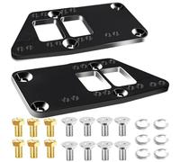 YESHMA for LS Swap Motor Mounts Adapter Plates for SBC Vehicle to LS Engine LS1 LS2 LS3 LS6 LQ4 LQ9 L33 L92 L99 LR4, for LS Conversion Swap Bracket Adjustable Universal (Black)