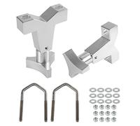 YESHMA High-Lift Jack Tube Mount 1-2.5" (Round/Square) Compatible with Tube Bumpers,Bull Bars,Roll Cages and Roof Racks (Silver)