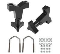 YESHMA High-Lift Jack Tube Mount 1-2.5" (Round/Square) Compatible with Tube Bumpers,Bull Bars,Roll Cages and Roof Racks (Black)