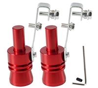 YESHMA Universal Red Universal Turbo Sound Whistle Muffler Pipe Sounder Simulator Tailpipe Noise Sound Enhancer Compatible with Motorcycle, Truck, Cars, Dirt Bike and Scooter(XL 2 Pack)