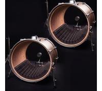 Yeshone 2 Pack Bass Drum Muffling Pillow 24 x 20 Inch Black Drum Mute Pads Foam Practice Muffler for Home Apartment Quiet Drumming Studio Recording Band Rehearsal Beginner Lessons