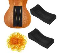 Yeshone 2 Pcs Kids Violin Shoulder Pads Soft Foam Shoulder Rest Violin Sponge Pillow with Yellow Rubber Bands for Party Wedding Concerts Player Cushion, 3/4-1/2
