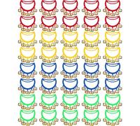 Yeshone 32 Pcs Hand Bells Jingle Bells Bulk Back to School Supplies Tambourine Noise Makers for Kids Adults Musical Instruments Christian Charity Church School Concert Birthday Party Favors