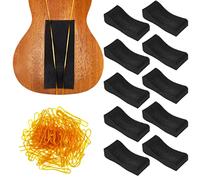 Yeshone Violin Shoulder Rest Pads, 10 Pcs Children Sponge Foam Violin Shoulder Rest with Rubber Bands for Wedding Concerts Party, 5.51 x 1.57 Inch