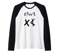 Yeshua Aleph TAV Jesus First Last in Paleo Hebrew (Black) Raglan Baseball Tee