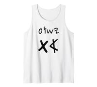 Yeshua Aleph TAV Jesus First Last in Paleo Hebrew (Black) Tank Top