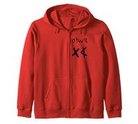 Yeshua Aleph Tav Jesus First Last in Paleo Hebrew (black) Zip Hoodie