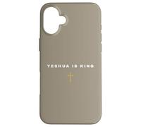 Yeshua is the King Cross Thin Christian Faith Jesus Case for iPhone 16 Plus