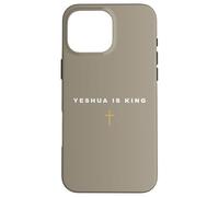 Yeshua is the King Cross Thin Christian Faith Jesus Case for iPhone 16 Pro Max