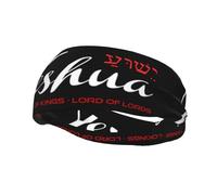 Yeshua Jesus Christian Headbands Sports Sweatband Athletic Exercise Bands Turban Hair Head For Men Women Yoga Fitness