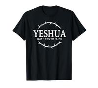 Yeshua Jesus Way Truth Life Christian Faith Tee T-Shirt