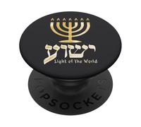 Yeshua Light of the World - Golden yellow PopSockets Adhesive PopGrip