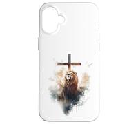 Yeshua Lion of Judah Christian Faith Jesus God Revelation Case for iPhone 16 Plus