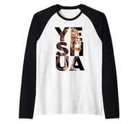 Yeshua Lion of Judah HaMashiach Raglan Baseball Tee
