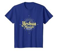 Yeshua Messiah Radiant Faith Men's Christian Inspirational T-Shirt, Kids, Royal Blue, 12 Years