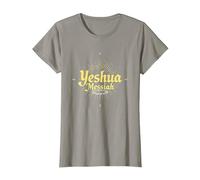 Yeshua Messiah Radiant Faith Men's Christian Inspirational T-Shirt, Women, Slate Grey, 3X-Large