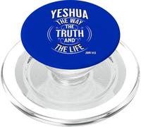 Yeshua Way Truth and Life (black and white) PopSockets PopGrip for MagSafe