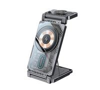 Yesido DS25 3-in-1 Foldable Magnetic Wireless Charging Station 15W - Black