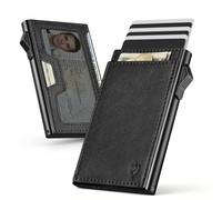 YESIIW Bauhaus Mens Wallet - Minimalist Cardholder with RFID NFC Blocking