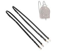 YESIKIMI 1 pair genuine leather straps replacement match to Palm Springs mini backpack, Black, Classic