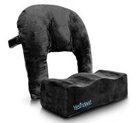 YESINDEED Brazilian Butt Lift Pillow + Back Support Cushion - Dr. Approved BBL Foam with Carrying Bag and for Post Surgery Recovery Comfortable Firm Cushions Set, Black