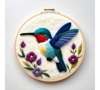 yesJRL Needle Felting Kit - Animal-02: Beginner's DIY Wool Needle Felting Starter Kit with Foam Pad, Felt Cloth, Instructions - Unisex, All Seasons, 8" x 8" - Not Foldable