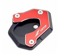 YESKIT CNC aluminio For KAWASAKI Z H2 ZH2 Zh2 2019-2022 Motorcycle CNC Kickstand Side Stand Enlarge Extension Pad Plate (Color : Red)