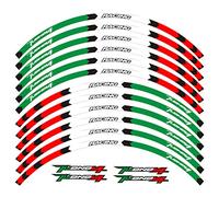 YESKIT Modified decorative stickers Motorcycle Wheel Decal Reflective Sticker For Aprilia TUONO V4 1100 RR V4 1100 FACTORY V4 R APRC V4 R ABS (Color : A)