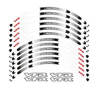 YESKIT Modified decorative stickers Motorcycle Wheel Sticker Racing Rim Stripe Tape Decal Accessori Waterproof For VFR VFR750 VFR800 VFR1200 VFR1200F (Color : C)