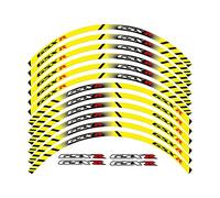 YESKIT Modified decorative stickers Motorcycle Wheel Stickers Rim Reflective Decals For SUZUKI GSXR 250 400 600 1000 750 GSXR1000R GSXR1000 GSXR600 750 (Color : 6)
