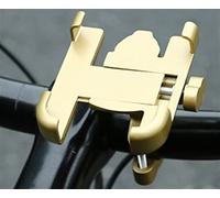 YESKIT Universal Motorcycle Cell Phone Holder Mount Adjustable Support Phone Bike Stander Moto Bicycle Mobilephone (Color : Gold)
