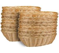 Yesland 16 Pack Plastic Oval Baskets, Food Storage & Fruit Basket, 22 x 15.8 x 7 cm Basket Bin for Kitchen, Restaurant, Centerpiece Display