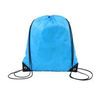 Yesmin 1 Pcs Drawstring Bag,PE Waterproof Running Backpack,Suitable For Schools,Beaches,Travel,Gyms,Etc-Blue