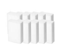 Yesmin 10 Pcs Magic Eraser Sponges - Super Durable Cleaning Blocks for Tough Kitchen Grease, Stains & Scuff Marks