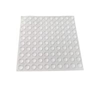 Yesmin 100 Pcs Transparent Buffer Pads - Self-Adhesive Soft Closure Door Stops with 6mm for Drawers, Cabinets & Furniture