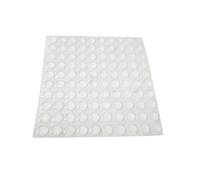 Yesmin 100 Pcs Transparent Buffer Pads - Self-Adhesive Soft Closure Door Stops with 8mm for Drawers, Cabinets & Furniture