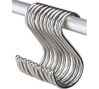 Yesmin 10pcs in Pack S Shaped Hooks Hanging Hooks Hangers for Bathroom, Bedroom, Office and Kitchen (Large)