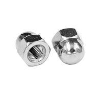 Yesmin 12 Pcs M4 Dome Nut,304 Stainless Steel,For Industry,Power,Hardware,Equipment,Etc