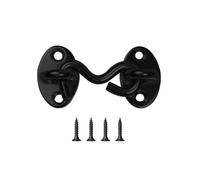 Yesmin 1Pcs Hook and Eye Latch,Stainless Steel Cabin Hook, Hook Eye Latch Door Lock, Latch Apply to Wooden Gates, Window,Garage,Fence,Warehouse
